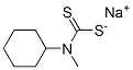 Carbamodithioic acid, cyclohexylmethyl-, sodium salt Struktur