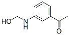 Ethanone, 1-[3-[(hydroxymethyl)amino]phenyl]- (9CI) Struktur