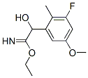 Benzeneethanimidic  acid,  3-fluoro--alpha--hydroxy-5-methoxy-2-methyl-,  ethyl  ester  (9CI) Struktur