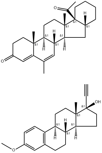 6-methyl-16 alpha,17 alpha-cyclohexylpregna-4,6-dien-3,20-dione Struktur