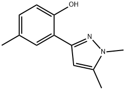 Phenol, 2-(1,5-dimethyl-1H-pyrazol-3-yl)-4-methyl- (9CI) Struktur