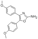 4,5-BIS-(4-METHOXY-PHENYL)-OXAZOL-2-YLAMINE Struktur