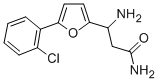 3-AMINO-3-[5-(2-CHLOROPHENYL)-FURAN-2-YL]-PROPIONIC ACID AMIDE Struktur