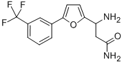 3-AMINO-3-[5-(3-TRIFLUOROMETHYLPHENYL)-FURAN-2-YL]-PROPIONIC ACID AMIDE Struktur