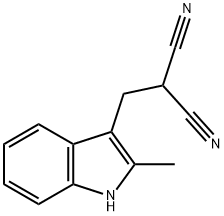 Propanedinitrile, [(2-methyl-1H-indol-3-yl)methyl]- (9CI) Struktur