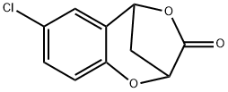 6-chloro-4-hydroxychroman-2-carboxylic acid lactone Struktur