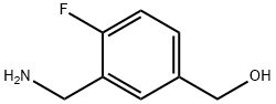 Benzenemethanol, 3-(aminomethyl)-4-fluoro- (9CI) Struktur