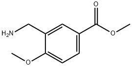 Benzoic acid, 3-(aminomethyl)-4-methoxy-, methyl ester (9CI) Struktur