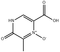 4,5-dihydro-6-methyl-5-oxo-2-pyrazinecarboxylic acid 1-oxide Struktur