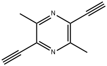 Pyrazine,  2,5-diethynyl-3,6-dimethyl- Struktur