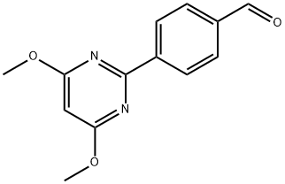 4-(4,6-Dimethoxypyrimidin-2-yl)benzaldehyde Struktur