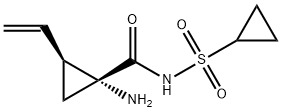 CYCLOPROPANECARBOXAMIDE, 1-AMINO-N-(CYCLOPROPYLSULFONYL)-2-ETHENYL-, (1R,2S)- Struktur