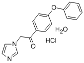 N-((4-Phenoxybenzoyl)methyl)imidazole hydrochloride hydrate Struktur