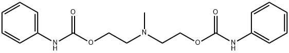 2,2'-(methylimino)bisethyl bis(phenylcarbamate) Struktur