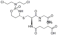 N-[S-[2-[Bis(2-chloroethyl)aMino]tetrahydro-2H-1,3,2-oxazaphosphorin-4-yl]-N-L-γ-glutaMyl-L-cysteinyl]glycine Struktur