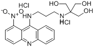 1,3-Propanediol, 2-(hydroxymethyl)-2-((3-((1-nitro-9-acridinyl)amino)p ropyl)amino)-, dihydrochloride Struktur