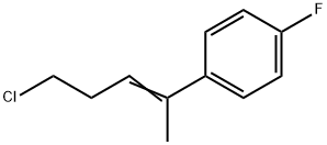 1-(4-chloro-1-methyl-1-butenyl)-4-fluorobenzene Struktur