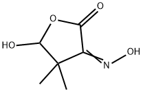 2,3-Furandione, dihydro-5-hydroxy-4,4-dimethyl-, 3-oxime (9CI) Struktur