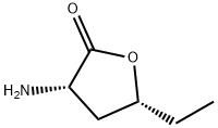 2(3H)-Furanone,3-amino-5-ethyldihydro-,(3S,5R)-(9CI) Struktur