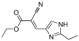 2-Propenoicacid,2-cyano-3-(2-ethyl-1H-imidazol-4-yl)-,ethylester(9CI) Struktur