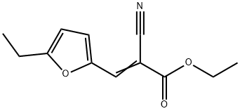 2-Propenoicacid,2-cyano-3-(5-ethyl-2-furanyl)-,ethylester(9CI) Struktur