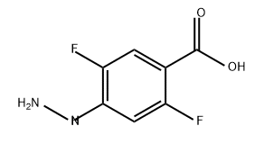 Benzoic acid, 2,5-difluoro-4-hydrazino- (9CI) Struktur