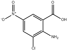 2-AMINO-3-CHLORO-5-NITROBENZOIC ACID Struktur