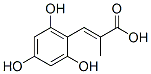 2-Propenoic acid, 2-methyl-3-(2,4,6-trihydroxyphenyl)- (9CI) Struktur