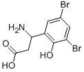 3-AMINO-3-(3,5-DIBROMO-2-HYDROXY-PHENYL)-PROPIONIC ACID Struktur