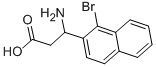 3-AMINO-3-(1-BROMONAPHTHALEN-2-YL)-PROPIONIC ACID Struktur