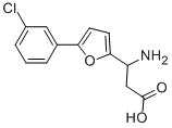 3-AMINO-3-[5-(3-CHLOROPHENYL)-FURAN-2-YL]-PROPIONIC ACID Struktur