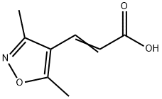 2-Propenoicacid,3-(3,5-dimethyl-4-isoxazolyl)-(9CI) Struktur