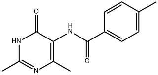 Benzamide, N-(1,4-dihydro-2,6-dimethyl-4-oxo-5-pyrimidinyl)-4-methyl- (9CI) Struktur