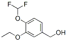 Benzenemethanol, 4-(difluoromethoxy)-3-ethoxy- (9CI) Struktur