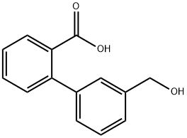 2-(3-Hydroxymethylphenyl)benzoic acid Struktur