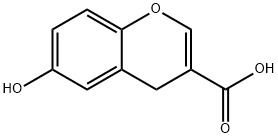 6-HYDROXY-4H-CHROMENE-3-CARBOXYLIC ACID Struktur