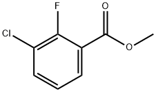 3-CHLORO-2-FLUOROBENZOIC ACID METHYL ESTER Struktur