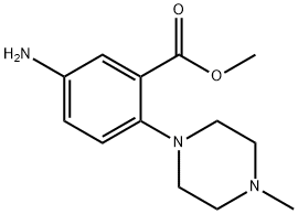 methyl 5-amino-2-(4-methylpiperazin-1-yl)benzoate Struktur