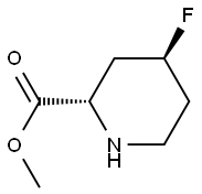 2-Piperidinecarboxylicacid,4-fluoro-,methylester,(2S,4S)-(9CI) Struktur