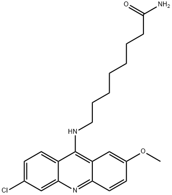 Octanamide, 8-((6-chloro-2-methoxy-9-acridinyl)amino)- Struktur