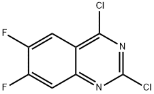 2,4-DICHLORO-6,7-DIFLUOROQUINAZOLINE Struktur