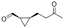 Cyclopropanecarboxaldehyde, 2-(3-oxobutyl)-, (1R,2S)- (9CI) Struktur