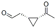 Cyclopropaneacetaldehyde, 2-acetyl-, (1R,2R)- (9CI) Struktur