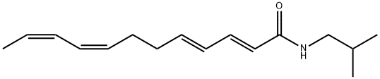 DODECA-2,4,8,10-TETRAENOIC ACID ISOBUTYLAMIDE Struktur