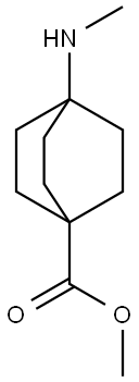 Bicyclo[2.2.2]octane-1-carboxylic acid, 4-(methylamino)-, methyl ester (9CI) Struktur