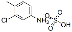 3-chloro-4-methylanilinium hydrogen sulphate Struktur