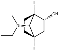 Bicyclo[2.2.1]heptan-2-ol, 7-(ethylmethylamino)-, (1R,2R,4R,7S)- (9CI) Struktur