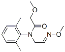 N-(2,6-dimethylphenyl)-2-methoxy-N-[2-(methoxyimino)ethyl]acetamide Struktur