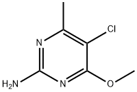 5-CHLORO-4-METHOXY-6-METHYLPYRIMIDIN-2-AMINE Struktur