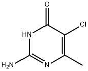 2-AMINO-5-CHLORO-6-METHYLPYRIMIDIN-4-OL Struktur